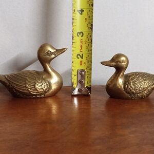 BRASS DUCK 🦆 2 PIECES FIGURINES